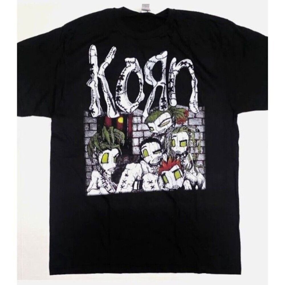 RARE KORN GRAPHIC NU METAL ROCK  BAND ART TEE SIZE XXL